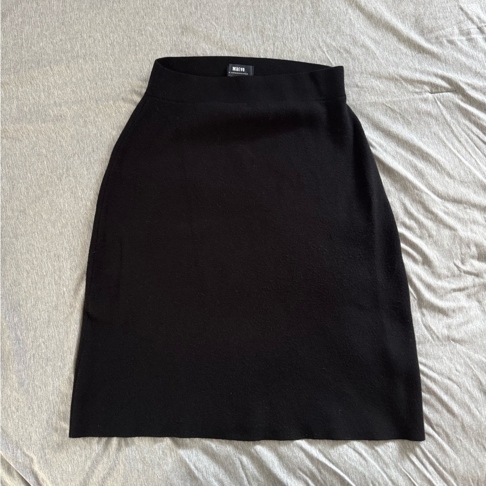 Maeve by Anthropologie Black Knit Pencil Skirt